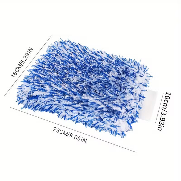Thickened High-Absorbency Car Wash Gloves - 2 Pieces